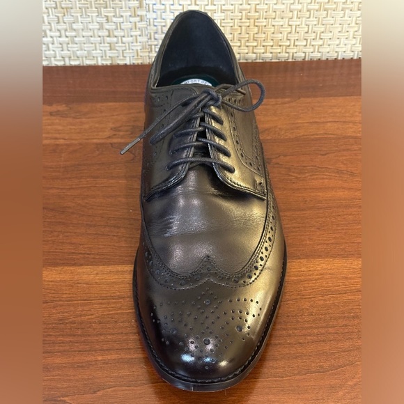 🌟HP🌟Nunn Bush Black Leather Nelson Wingtip Dress Casual Oxford 10M - Picture 6 of 13
